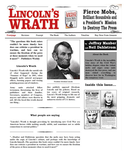 Lincoln's Wrath website
